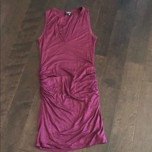 SALE!! Burgundy sleeveless bodycon midi dress
